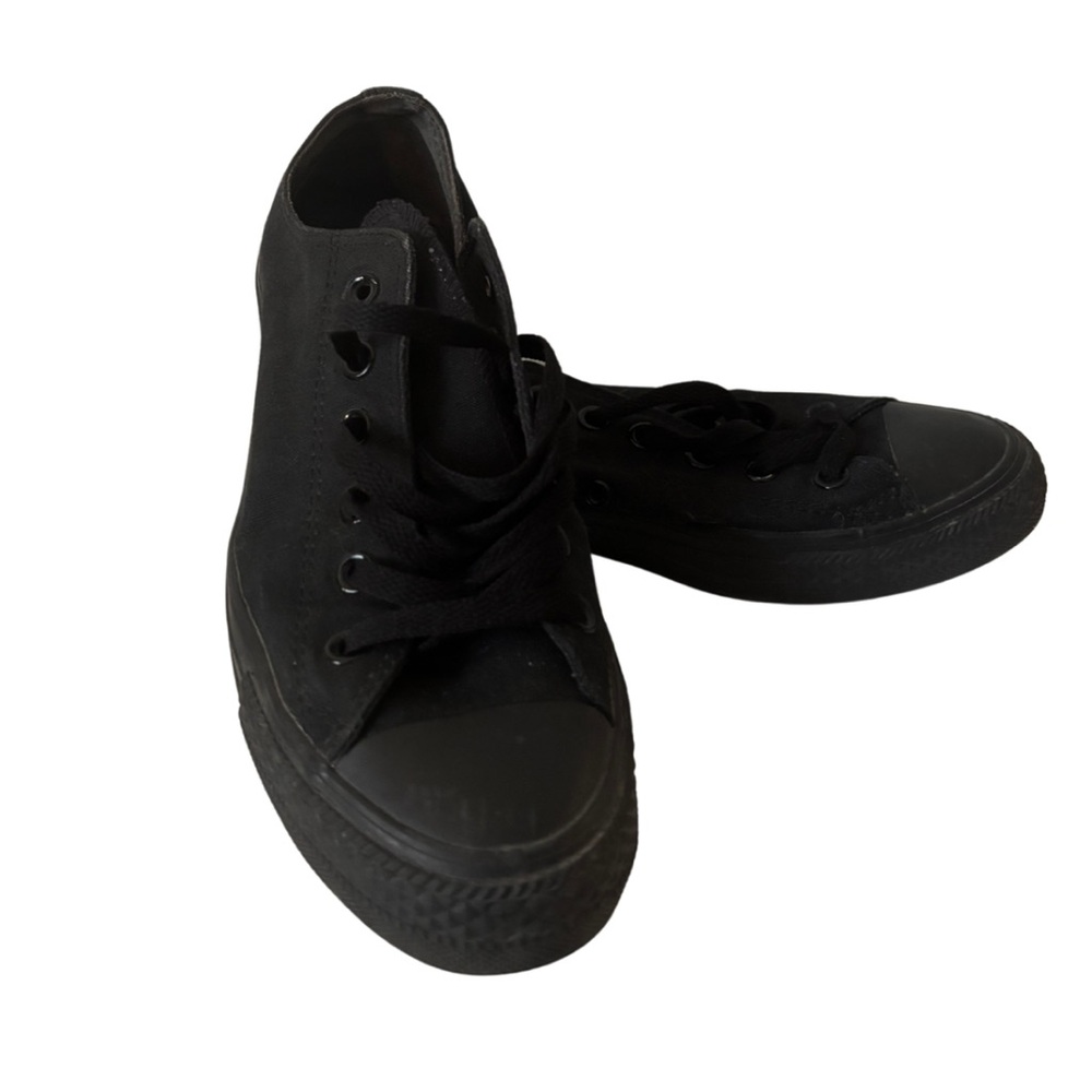 CONVERSE | CHUCK TAYLOR ALL-STAR BLACK MONO CANVAS SNEAKER | Size 8